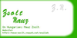 zsolt mauz business card